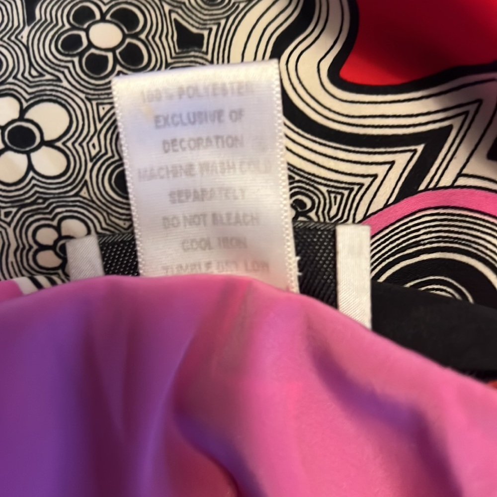Excellent Condition Vintage Natori Psychedelic 60s Print Robe with Pockets - Picture 12 of 12
